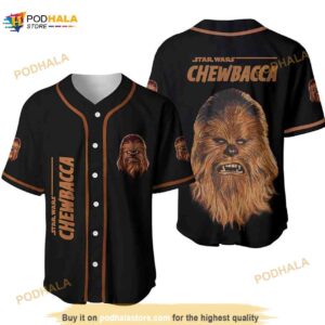 Chewbacca Star Wars Unisex 3D Baseball Jersey