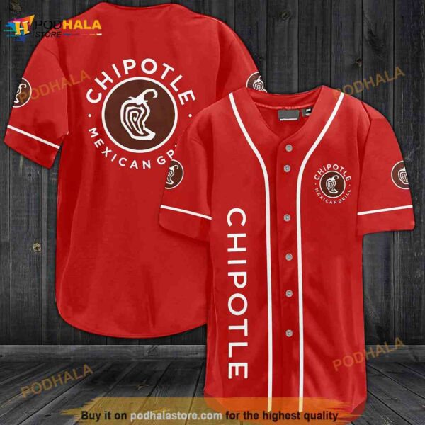 Chipotle Mexican Grill 3D Baseball Jersey