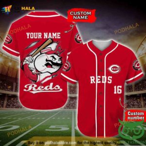 Cincinnati Reds 3D Baseball Jersey Personalized Gift