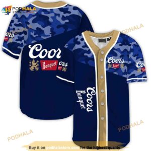 Classic Camouflage Coors Banquet 3D Baseball Jersey