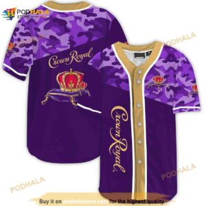 Classic Camouflage Crown Royal 3D Baseball Jersey