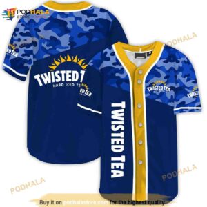 Classic Camouflage Twisted Tea 3D Baseball Jersey