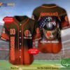 Cleveland Browns 3D Personalized Name Number Metallica 3D Baseball Jersey