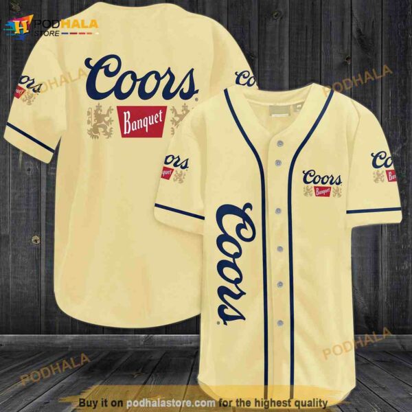 Coors Banquet 3D Baseball Jersey