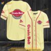 Cream Yellow Grain Belt Beer 3D Baseball Jersey