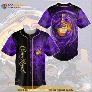 Crown Royal Dragon Thunder All Over Print 3D Unisex 3D Baseball Jersey