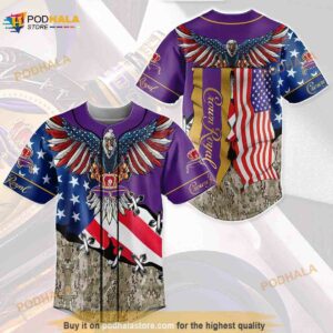 Crown Royal Eagle Usa Flag All Over Print Unisex 3D Baseball Jersey