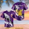 Crown Royal Pikachu Pokemon All Over Print 3D Unisex 3D Baseball Jersey