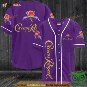 Crown Royal Whiskey 3D Baseball Jersey Shirt