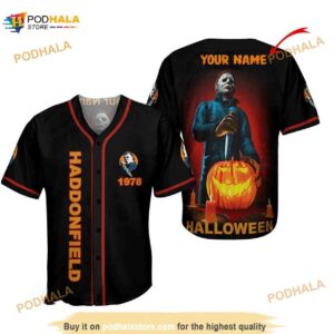 Custom Name Micheal Myers 1978 Haddonfield 3D Baseball Jersey