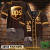 Custom Name Parcel Brown City View 3D Baseball Jersey Shirt