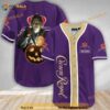 Custom Name Scary Michael Myers Pumpkin Crown Royal 3D Baseball Jersey