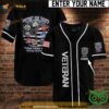 Custom Name Veteran Logo Black 3D Baseball Jersey Shirt