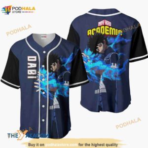 Dabi Jersey My Hero Academia Anime Gift Christmas For Fan 3D Baseball Jersey Shirt