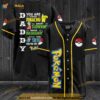 Daddy Pokemon 3D Baseball Jersey