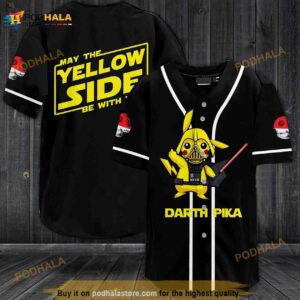 Darth Pika May The Yellow Side Be With You 3D Baseball Jersey