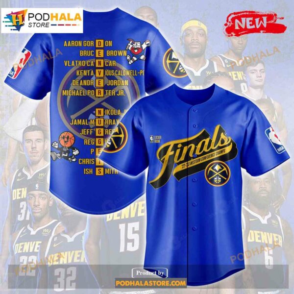 Denver Nuggets Nba Western Conference Champions Blue Jersey