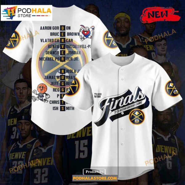 Denver Nuggets Nba Western Conference Champions White Jersey