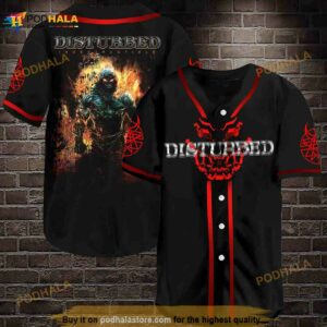 Disturbed Asylum 3D Baseball Jersey Shirt