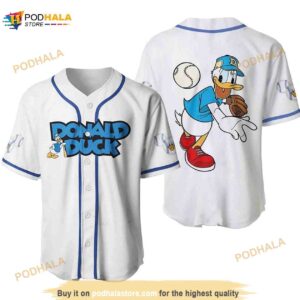 Donald Duck Disney Cartoon Graphics All Over Print Unisex 3D Baseball Jersey