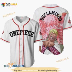 Donquixote Doflamingo One Piece Anime Gift Christmas For Fan 3D Baseball Jersey Shirt