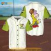 Dopey 7 Dwarfs The Pitcher Disney Cartoon Graphics Pinstripe 3D Baseball Jersey