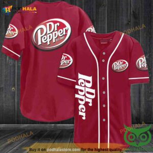 Dr Pepper Soft Drink 3D Baseball Jersey Shirt