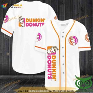 Dunkin Donuts 3D Baseball Jersey Shirt