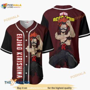 Eijiro Kirishima My Hero Academia Anime 3D Baseball Jersey Shirt