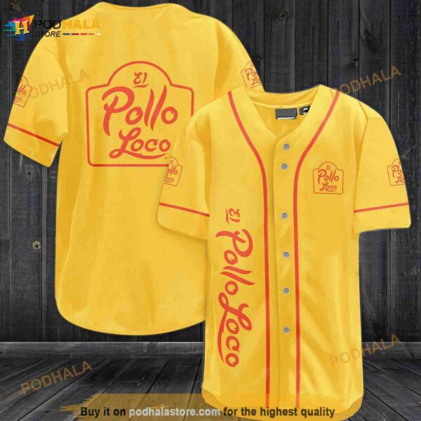 El Pollo Loco 3D Baseball Jersey