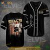 Elvis Presley Us Flag Black 3D Baseball Jersey Shirt