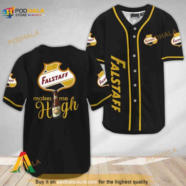 Falstaff Beer Make Me High 3D Baseball Jersey