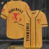 Fireball Red Hot Whiskey 3D Baseball Jersey