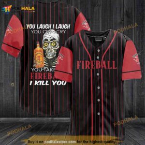 Fireball You Laugh I Laugh You Cry I Cry 3D Baseball Jersey