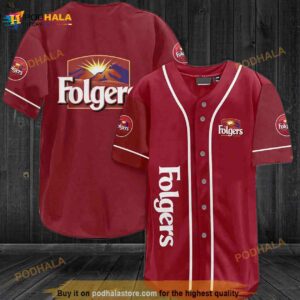 Folgers Coffee 3D Baseball Jersey