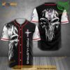 Ford Mustang Scary Skull 3D Baseball Jersey