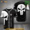 Ford Mustang Skull Black 3D Baseball Jersey Shirt