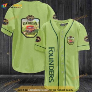 Founders Beer 3D Baseball Jersey