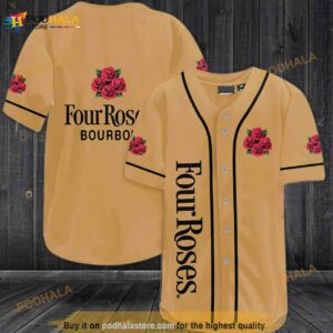 Four Roses Bourbon 3D Baseball Jersey