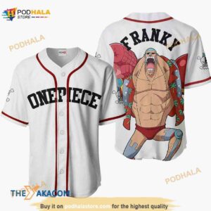 Franky One Piece Anime Gift Christmas For Fan 3D Baseball Jersey Shirt