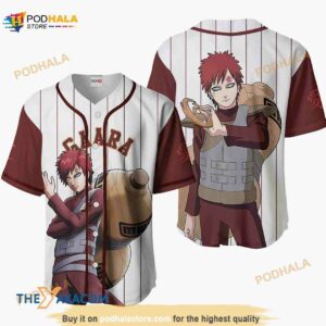 Gaara Anime Sport Style Gift Christmas For Fan 3D Baseball Jersey Shirt