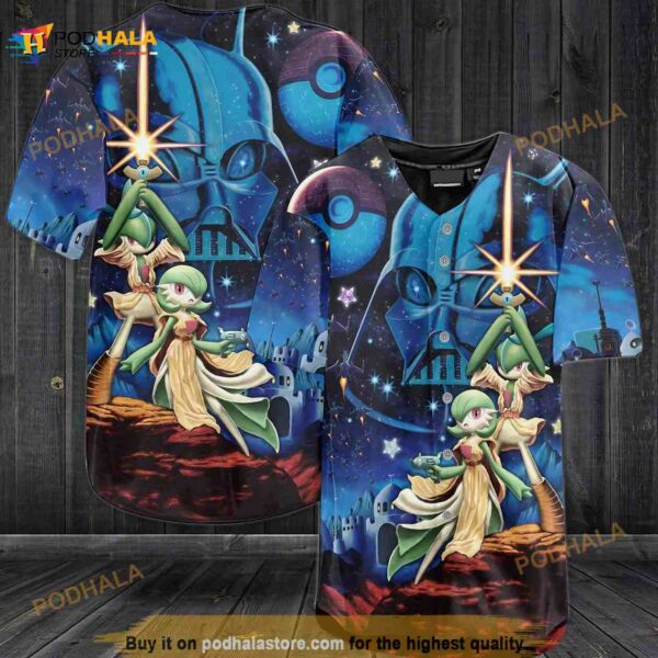 Gardevoir All Over Print 3D Baseball Jersey