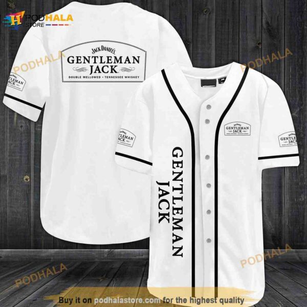 Gentleman Jack All Over Print Unisex 3D Baseball Jersey