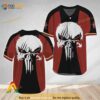 Ghost Head White Skull Captain Morgan 3D Baseball Jersey