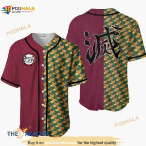 Giyu Tomioka Kimetsu Anime Costume 3D Baseball Jersey Gift For Fans