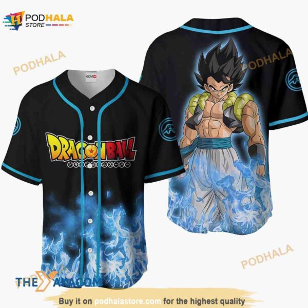 Gogeta Dragon Ball Anime Gift Christmas For Fan 3D Baseball Jersey Shirt