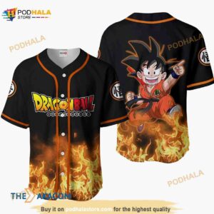 Goku Kid Dragon Ball Anime 3D Baseball Jersey For Women Men