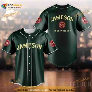 Green Jameson 3D Baseball Jersey Shirt