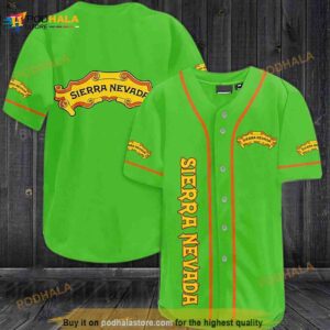 Green Sierra Nevada Beer 3d Baseball Jersey