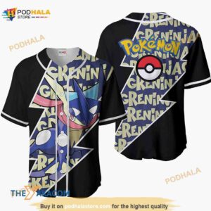 Greninja Pokemon Anime Gift Christmas For Fan 3D Baseball Jersey Shirt